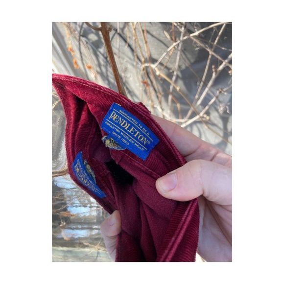 Pendleton Red Corduroy Trousers Mid-Rise Boot Cut - Picture 7 of 11